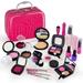 Esho 21Pcs Girls Fake Makeup Kits with Box Children Play House Toys Set