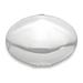 FB Jewels Silver-tone Oval Shaped Compact Mirror