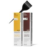 Zotos Age Beautiful Anti-Aging Haircolor Permanent Liqui-Creme Hair Color (w/Sleek Brush) Liquid Cream Dye 100% Gray Coverage Agebeautiful (8N Medium Blonde)