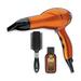 INFINITIPRO by CONAIR Hair Dryer 1875W Salon Performance AC Motor Hair Dryer Conair Blow Dryer Orange with Bonus Blow-Out Brush