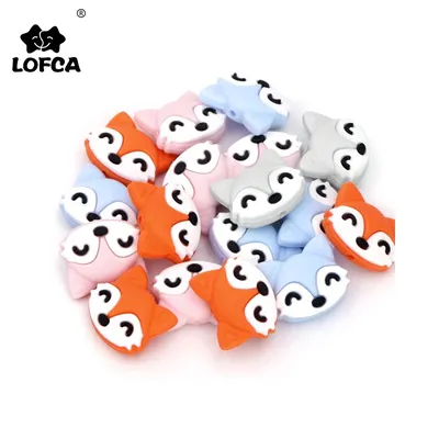 LOFCA – perles de dentition en Silicone pour bébé 5 pièces de qualité alimentaire jouet de