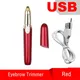 Tondeuse à sourcils électrique aste par USB pour femme mini épilateur rouge à lèvres rasoir