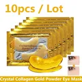 Masque anti-âge pour les yeux en poudre d'or de collagène cristal patchs de beauté contre l'acné