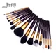 Jessup – ensemble de pinceaux de maquillage violet/or lot de 15 pièces Kit de cosmétiques à poils