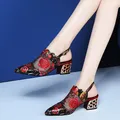 FHC-Sandales à talons hauts pour femmes chaussures d'été en maille escarpins pour femmes bout