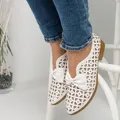 Mocassins pointus à nœud papillon pour femmes chaussures de printemps à plateforme sans lacet