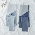 Jeans Denim Bleu Ciel ALTERviser Pour Femmes Enceintes Vêtements Allaitement Grossesse Leggings