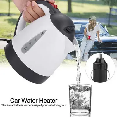 Chauffe-eau portable en acier inoxydable 1000 pour voiture bouilloire pour thé et café grande