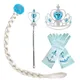 Ensemble d'accessoires de fête pour filles princesse Elsa Anna reine des neiges flocon de neige