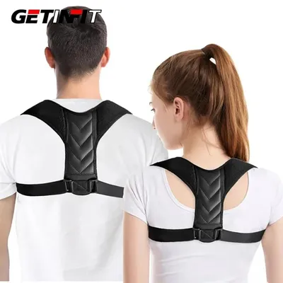 Getinfit-Ceinture de posture dorsale pour hommes et femmes sangle de clavicule prévention du dos à