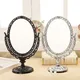 Miroir décoratif vintage en plastique nordique petit miroir de maquillage rond miroir de chambre à
