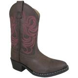 Smoky Mountain Girls Brown with Pink Stitch Monterey Western Cowboy Boots