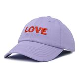 DALIX Custom Embroidered Hats Dad Caps LOVE Stitched Logo Hat Lavender