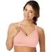 Playtex Womens Nursing Shaping Foam Wirefree Bra with Lace, L, Gentle Peach