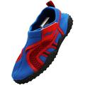 NORTY Toddler Slip-On Children's Water Shoes Boys and Girls Aqua Sock 41347-7MUSToddler Blue/Red