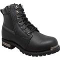 Men's Ride Tecs 9797 6" Reflective Double Zipper Biker Boot