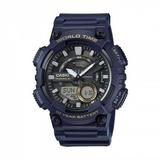 Casio Men's World Time Telememo Blue Sport Watch AEQ110W-2AVCF