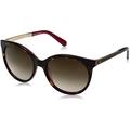 Kate Spade Women's Amayas Round Sunglasses, Havana Pink/Brown Gradient, 53 mm