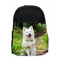 School Bag Dog White Smiling Kids Pre-School Backpack