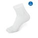 Mens Toe Socks Cotton Athletic Running Ankle Five Finger Crew Socks 3 Pack,White