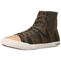 SeaVees Men's Army Issue High Mojave Fashion Sneaker, Olive Camouflage, 7.5 M US