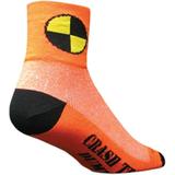 SockGuy Crash Test Dummy Sock: Orange LG/XL