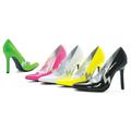 ELLIE 420-JEM Women's 4" Heel Pumps With Sliver Lighting Pointy Toe Retro Pumps