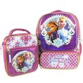 Disney Frozen 2 Girls Backpack w/Matching Lunch Bag 16 in Interior