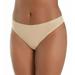 Calvin Klein Womens Form Stretch Plus Size Thong Panties (Bare, 1X)