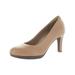 Clarks Womens Adriel Viola Ortholite Round Toe Dress Heels