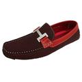 Men's Driving Shoes Moccasins Loafers Moc Toe Metal Buckle Casual Slip On