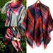 Oct17 Women Plaid Scarf Wrap Large Female Winter Blanket Soft - Warm