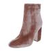 Ivanka Trump Womens Teloran Velvet Bootie Ankle Boots