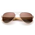 High Qaulity Polarized Sunglasses with Real Bamboo Arm Aviator Sunglasses Bamboo Sunglasses for Men & Women