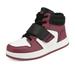 DREAM PAIRS Boys Girls Burgundy White Black High Top Sneaker Shoes Size 6 Big Kid Freestyle-K