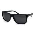 Kush Mens Black Lens Classic 90s Sport Horn Sunglasses Matte Black Green Black