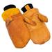 RefrigiWear Men's Water-Repellent Latex Dipped Insulated Cowhide Leather Mittens