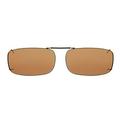 Solar Shield Unisex Gunmetal Polarized Driving SolarShield ClipOn Sunglasses SD04