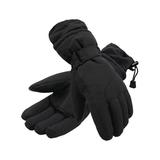 Women's Waterproof Thinsulate Lined Winter Ski Gloves,Black Solid,L