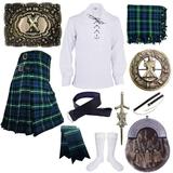 Highland Kilts Outfit Lamont Tartan ST Andrews Accessories Set 10 pcs