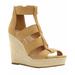 Lucky Brand Women's Lateera Sesame Nude Nubuck Platform Wedhe Espadrille Sandal (8)