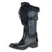 London Fog LORY II Women's Insulated Rain Boots with Faux Fur Trim - Black