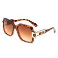 Modern Hip Hop Gold Retro Shades UV Protection for Men and Women