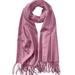 MBJ WSK2091 MBJ Shawls and Wraps Elegant Cashmere Scarfs for Women Stylish Warm Blanket Solid Winter Scarves ONESIZE MULBERRY