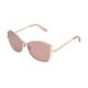 Foster Grant Women's Rose Gold Mirrored Butterfly Sunglasses L10