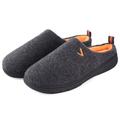 VONMAY Men's Slippers Two-Tone Cozy House Shoes Open Back Memory Foam Slippers Indoor Outdoor