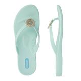 Oka-B Faith Flip Flops, Sea Foam - Size 10M