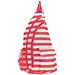 High Fashion Print Crossbody Sling Messenger Bag Custom Personalization Available (Coral Stripe)