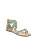 Brinley Co. Womens Comfort Braided Flat Sandal