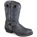 Women's Redwood Black Distress Leather Cowboy Boot